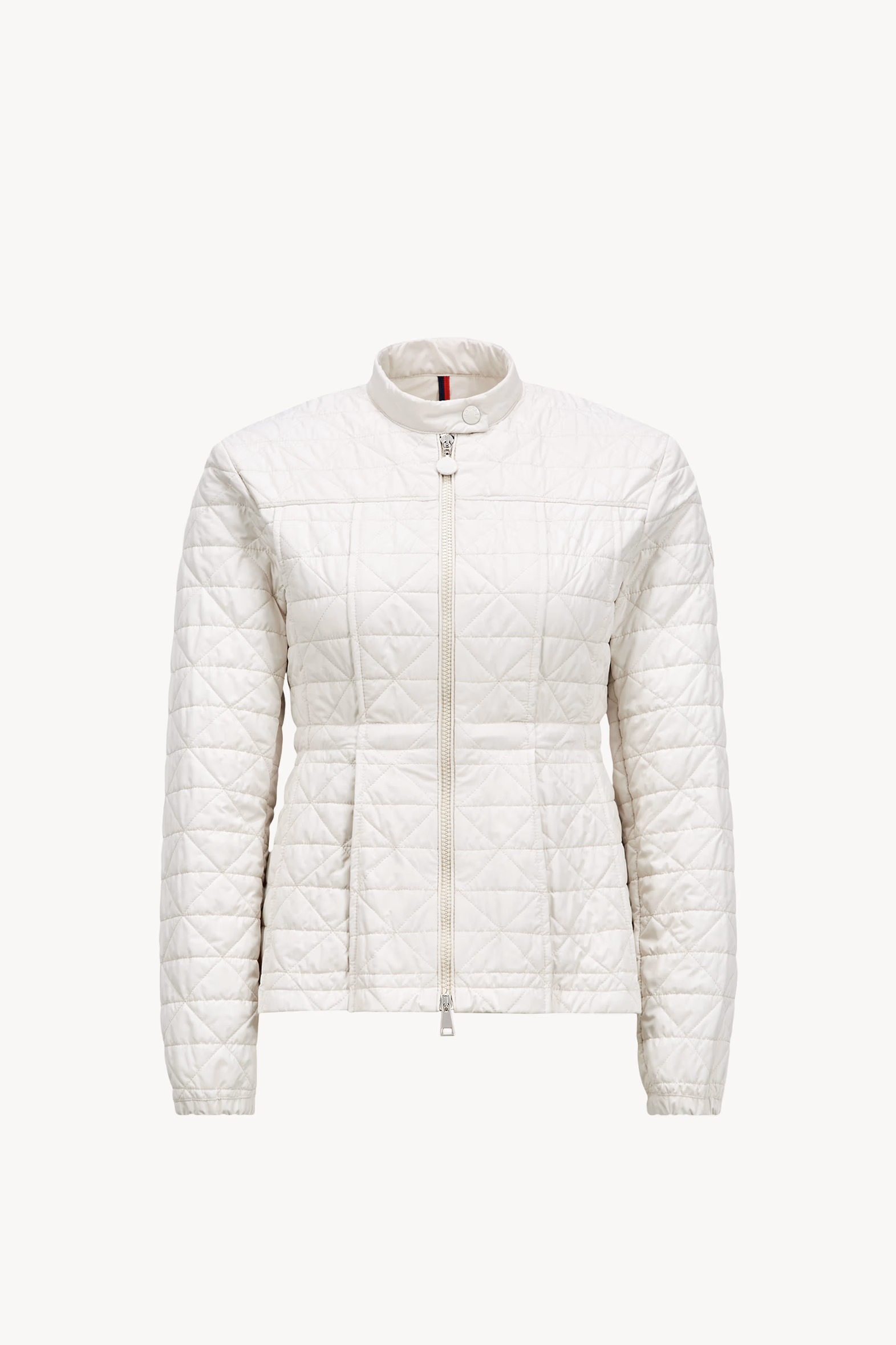 Craon Square-Quilted Short Padded Jacket White Moncler 2